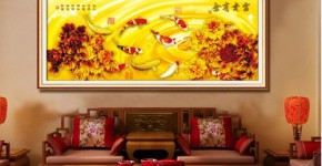 Tranh chữ thập cá chép 'dư dả liên tục